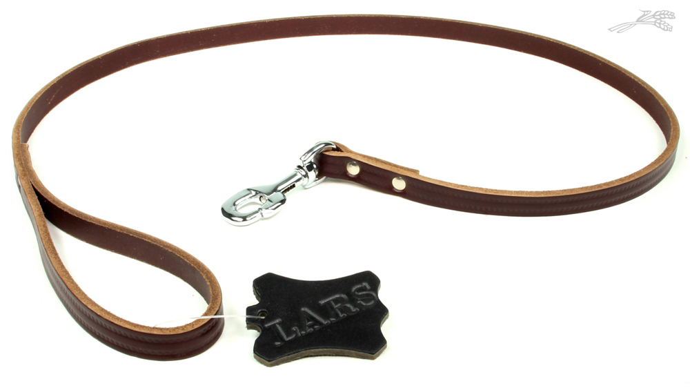 Lijn Softleer Kastanjebruin 20 mm / 130 cm 1 st.