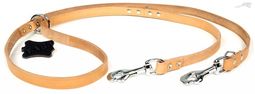 [L54152] Lijn Dresseer Softleer Naturel 18 mm / 200 cm 1 st.