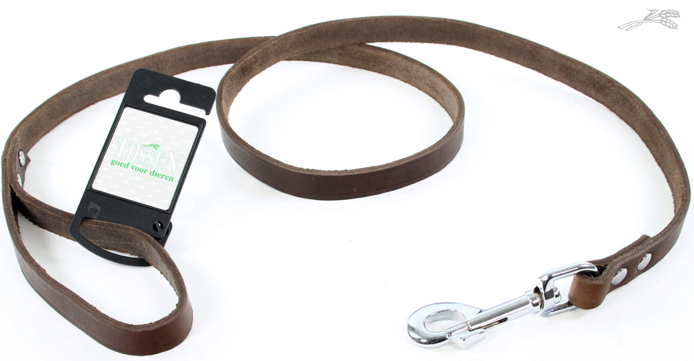 Tijssen Lijn Vetleer Bruin 16 mm / 130 cm 1 st.