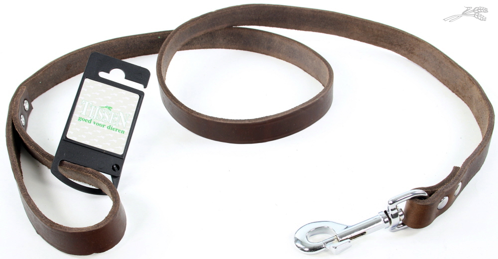 Lijn Vetleer Bruin 20 mm / 130 cm 1 st.