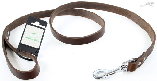 [L54453] Lijn Vetleer Bruin 20 mm / 130 cm 1 st.