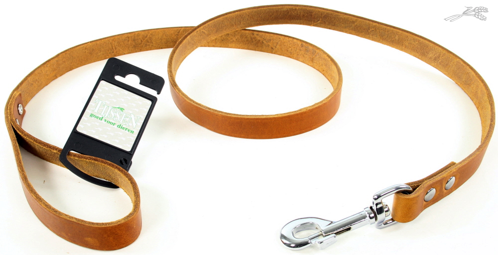 Lijn Vetleer Cognac 20 mm / 130 cm 1 st.