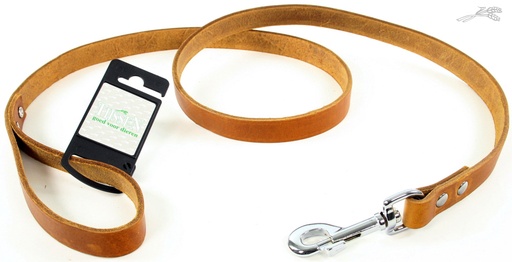 [L54454] Lijn Vetleer Cognac 20 mm / 130 cm 1 st.