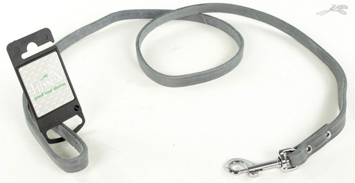 [L54477] Lijn Vetleer Grijs 12 mm / 130 cm 1 st.