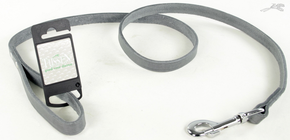 Lijn Vetleer Grijs 16 mm / 130 cm 1 st.