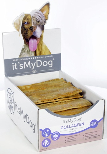[IMD50101] it's My Dog Collageen chip met Kip 5x15cm 70 x 1 st.