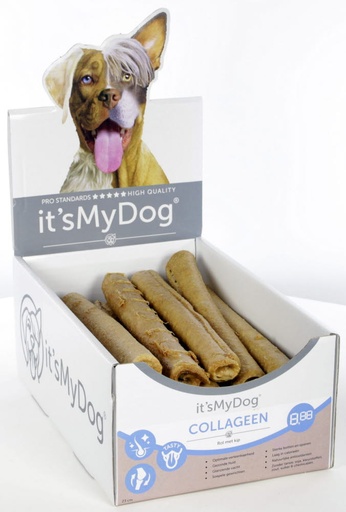[IMD50105] it's My Dog Collageen rol met kip 23cm 20 x 1 st.