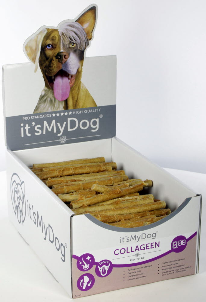 it's My Dog Collageen stick met kip 12 cm 200 x 1 st.