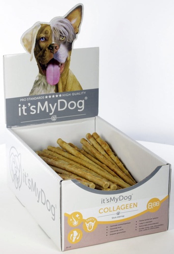 [IMD50109] it's My Dog Collageen stick met kip 25 cm 100 x 1 st.