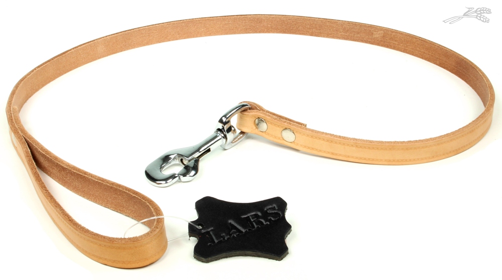 Lijn Softleer Naturel 16 mm / 100 cm 1 st.