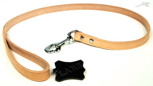 [L54144] Lijn Softleer Naturel 18 mm / 100 cm 1 st.