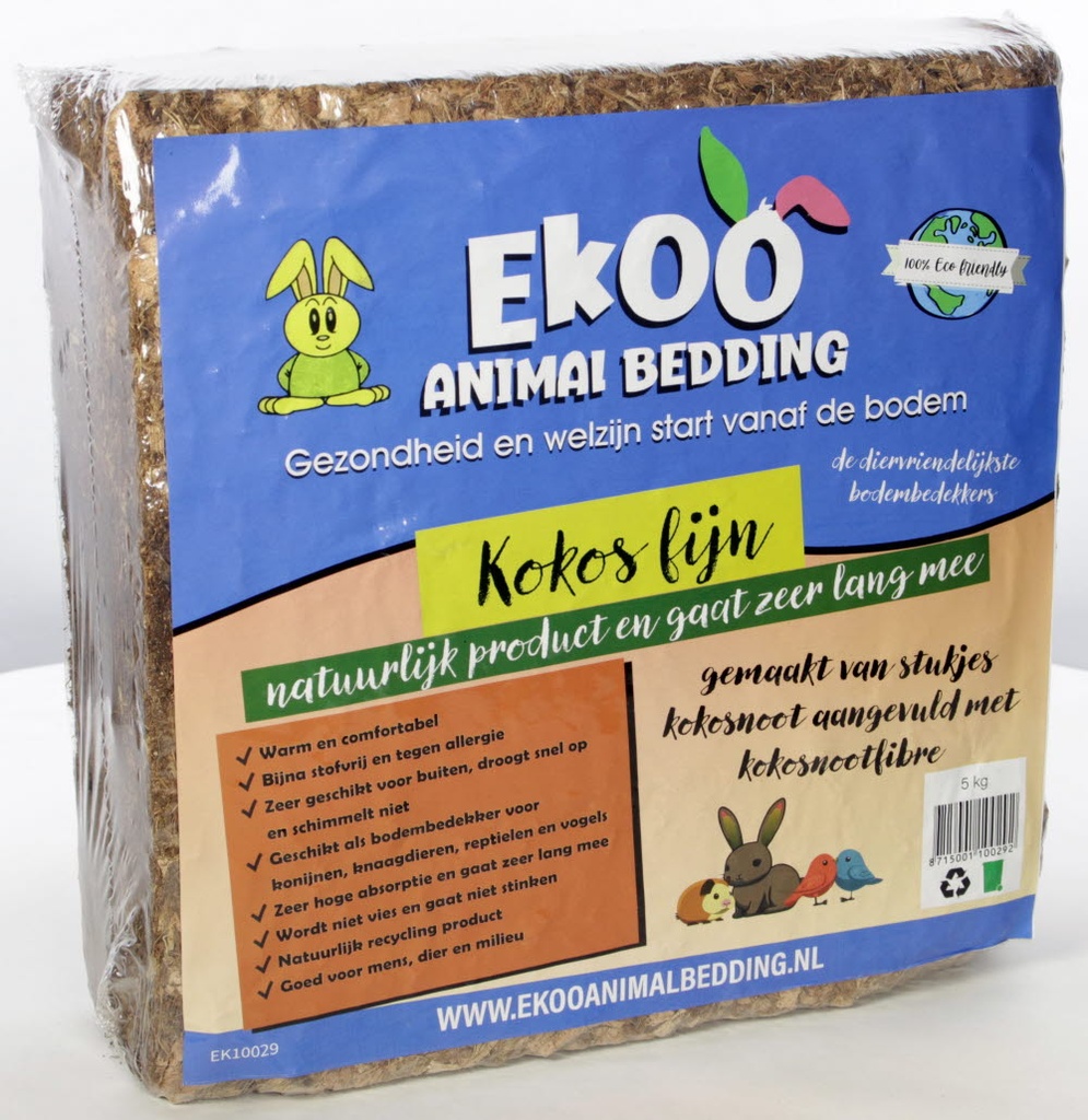 Ekoo Kokosblok Fijn 5 kg.