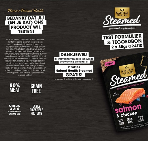 [NHSTEAM] Natural Health Steamed consument test folder (1 st.)