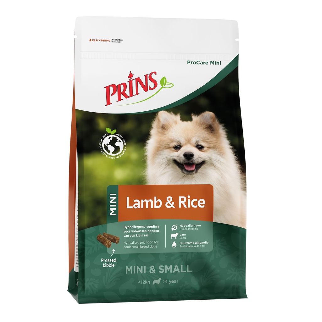Prins Dog Mini Pressed Lamb & Rice (12 kg.)