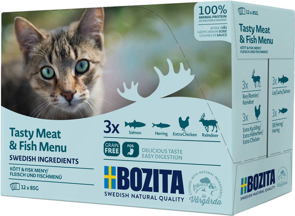 Bozita Feline Pouch MP M&F (12 x 85 gr.)