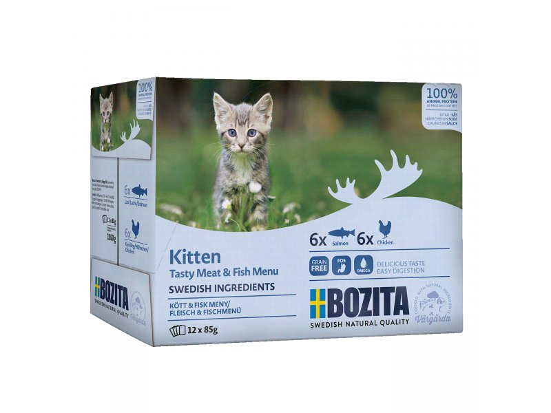 Bozita Feline Pouch Kitten MP M&F in sauce (12 x 85 gr.)