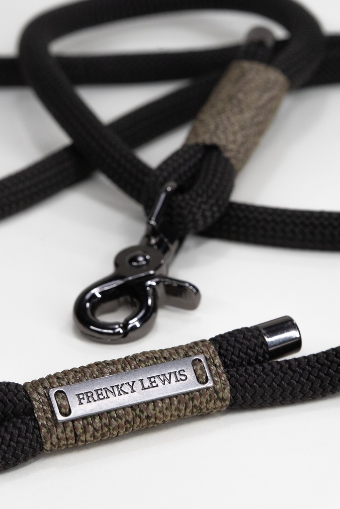 Frenky Lewis Dog Leash Boba Black 1 st.