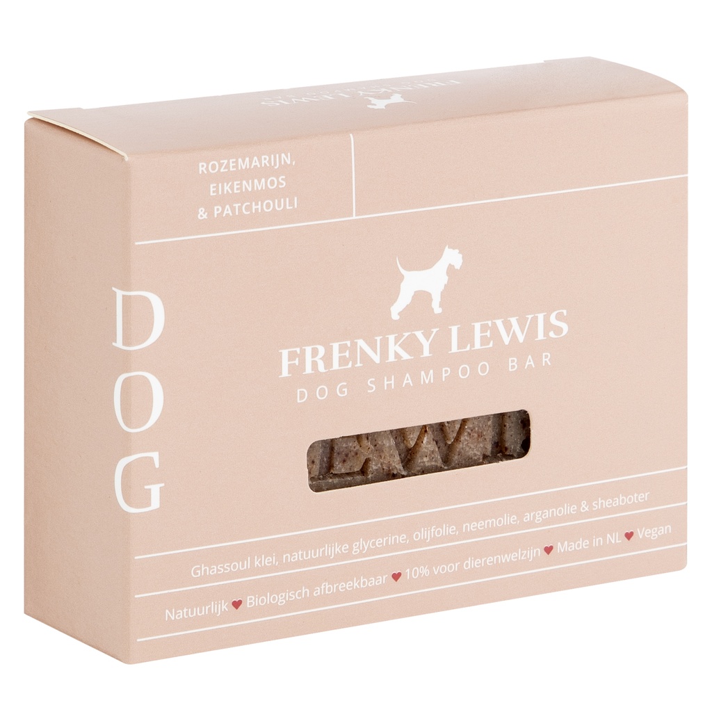 Frenky Lewis Dog Shampoo Bar Rozemarijn, Eikenmos & Patchouli 135 gr.