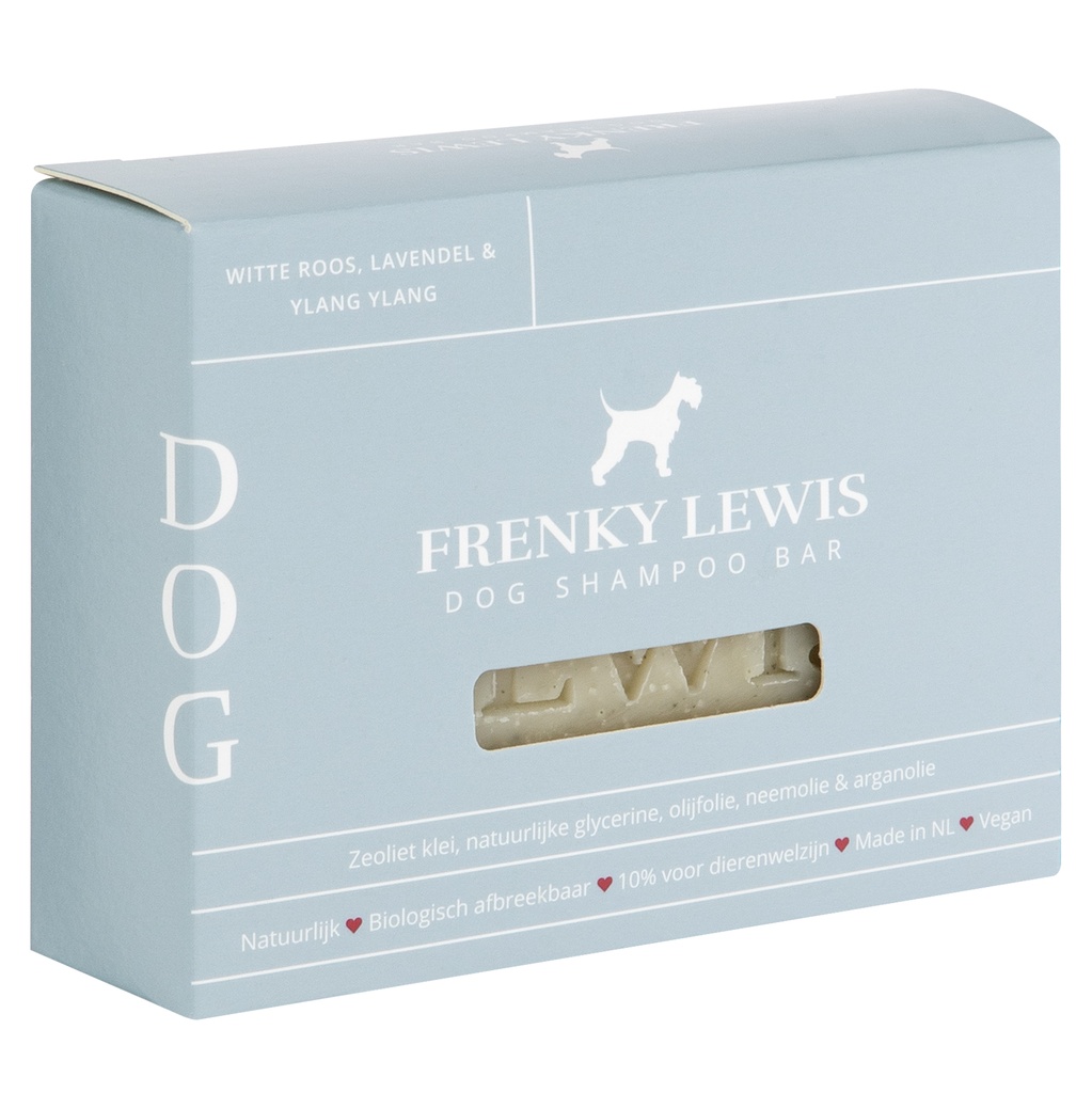 Frenky Lewis Dog Shampoo Bar Witte Roos, Lavendel & Ylang Ylang 135 gr.