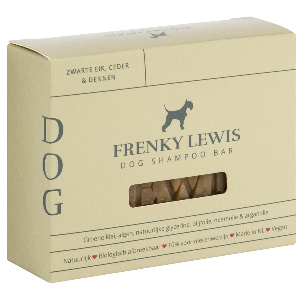 Frenky Lewis Dog Shampoo Bar Zwarte Eik, Ceder & Dennen 135 gr.