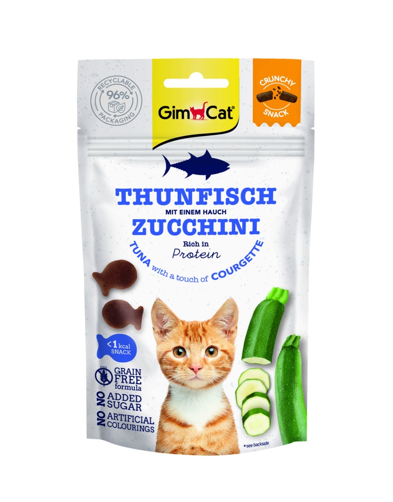 GimCat Crunchy Snack Tonijn & Courgette 50 gr.