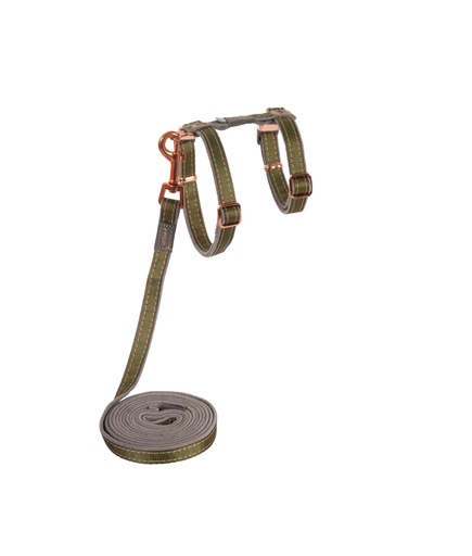 [RCLJ271OT] Rogz Catz UrbanCat Tuig+Lijn (Olive Twist)