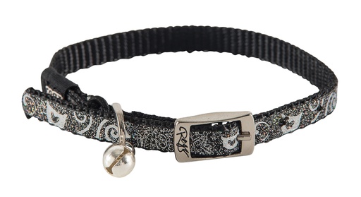 [RCB252A] Rogz Catz Sparklecat Halsband (Black, Extra Small)