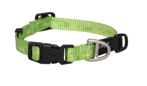 [RHB21G] Rogz Alpinist Halsband (Lime Patterned, Small)