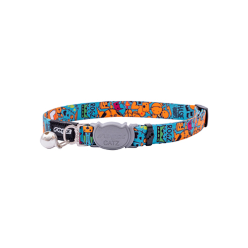 [RCB100HF] Rogz Catz FusionCat Halsband Classic (Electric Turq, Extra Small)