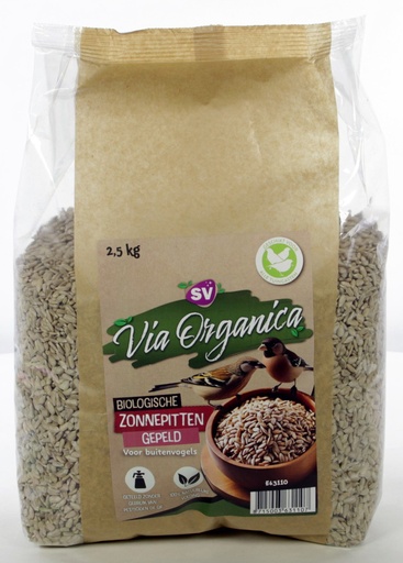 [E63110] Via Organica Bio Zonnepitten gepeld 2,5 kg.