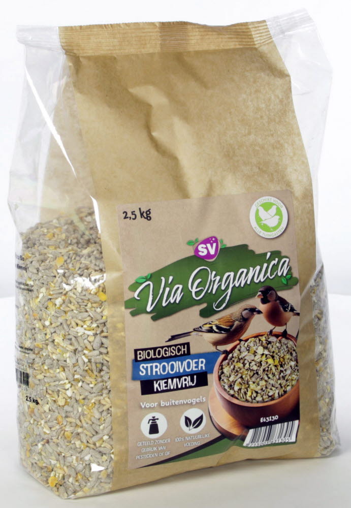 Via Organica Bio Strooivoer Kiemvrij 2,5 kg.