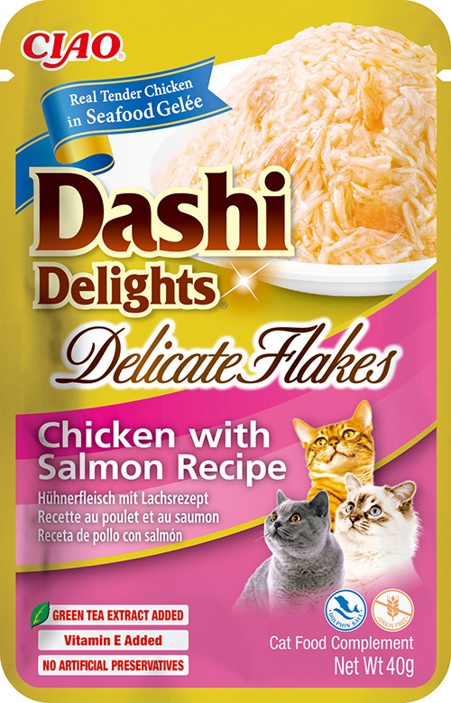 Inaba Dashi Delights Delicate Chicken Salmon 12 x 40 gr.