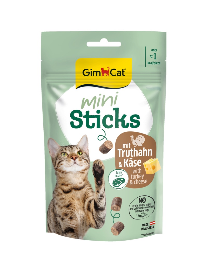GimCat Mini Sticks Kalkoen & Kaas 50 gr.