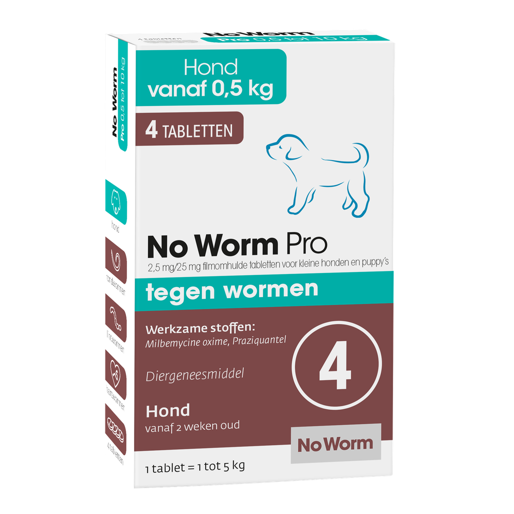 No Worm Pro Small & Puppy 4 tab.