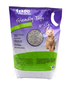 Ekoo Tofu Catlitter Active Coal 6 x 6 ltr.