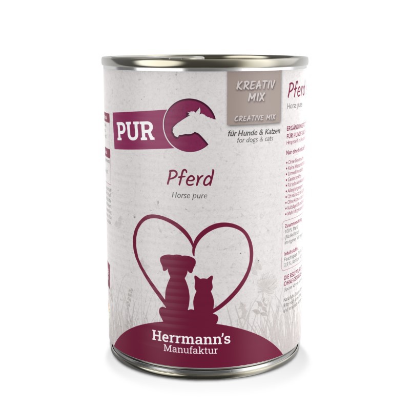 Herrmanns Puur Paard 6 x 400 gr.