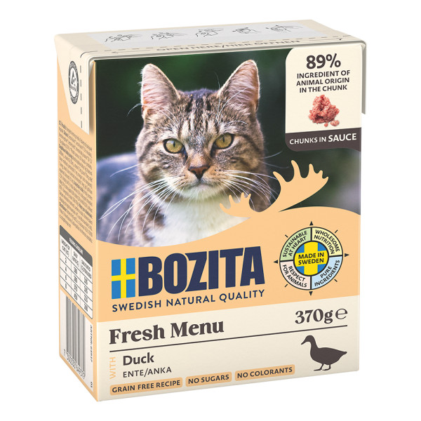 Bozita Tetra Feline Eend hapjes in saus 6 x 370 gr.