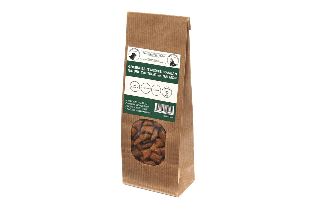Greenheart Nature Cat Treats with Salmon Mediterranean