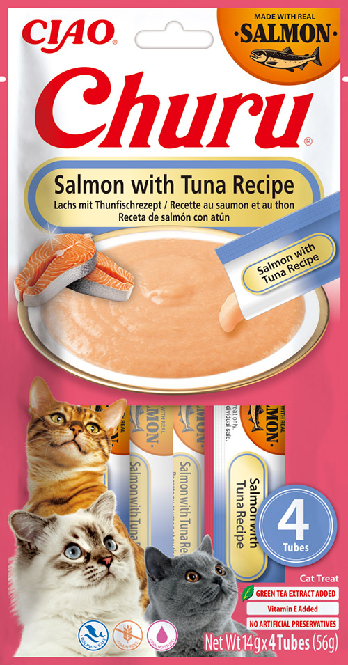 Inaba Churu Salmon With Tuna (12 x 4 x 14 gr.)