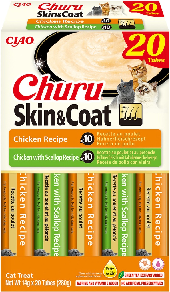 Inaba Churu Skin & Coat Multipack Chicken (20 st.)