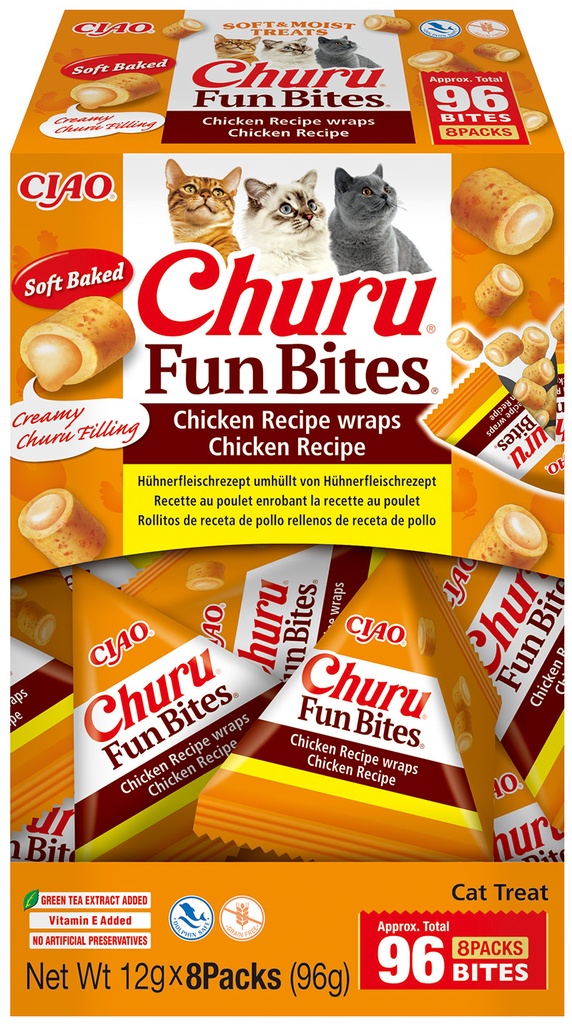 Inaba Churu Fun Bites Chicken Wraps Chicken (8 x 12 gr.)