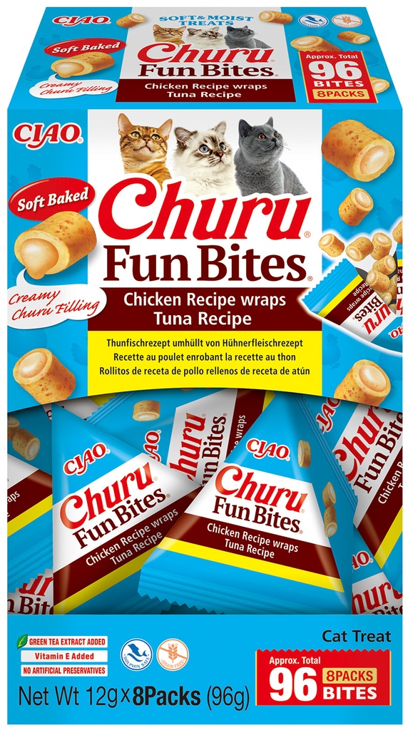 Inaba Churu Fun Bites Chicken Wraps Tuna (8 x 12 gr.)