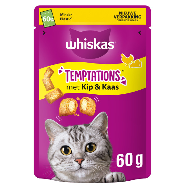 Whiskas Temptations Kip en Kaas
