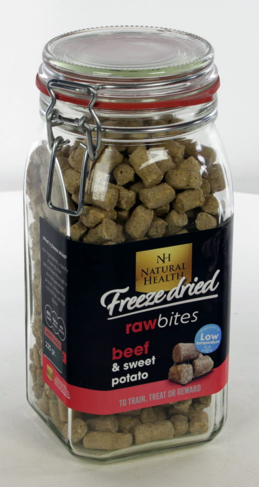 Natural Health Dog Raw Bites Freeze Dried Snack Beef