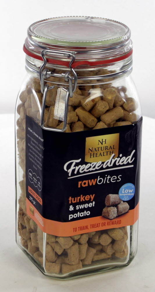 Natural Health Dog Raw Bites Freeze Dried Snack Turkey