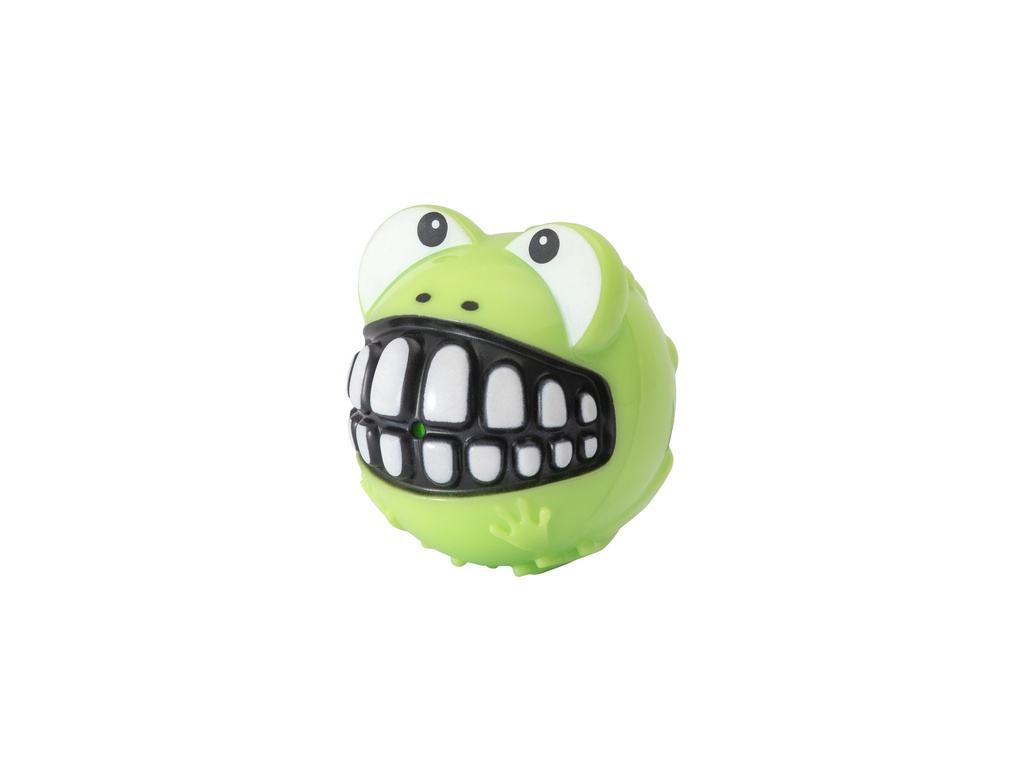 Rogz Toyz Grinz Frog Fetch Ball Lime
