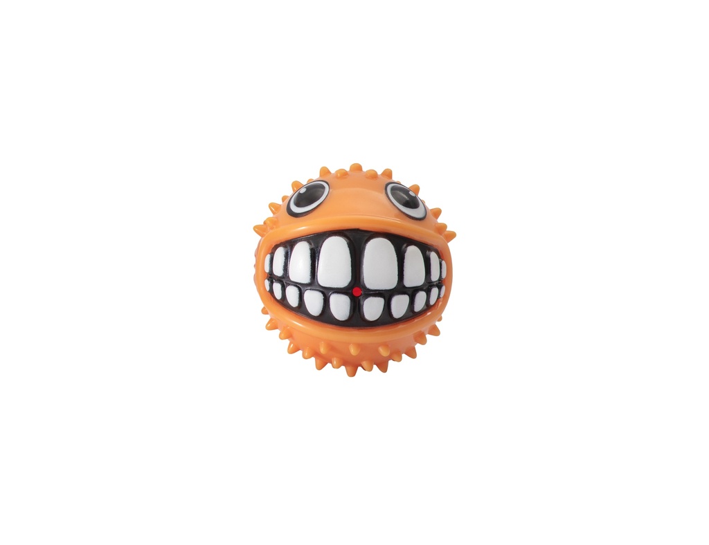 Rogz Toyz Grinz Puffer Fish Fetch Ball Orange