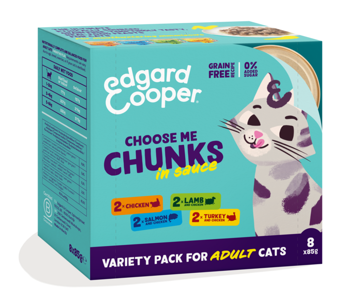 Edgard & Cooper Cat Adult Multipack Chunks In Sauce