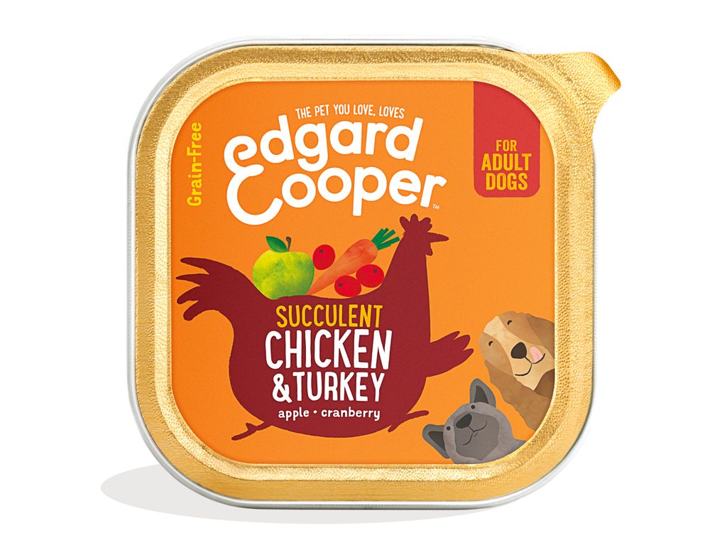 Edgard & Cooper Dog Adult Chicken & Turkey, Apple, Cranberry