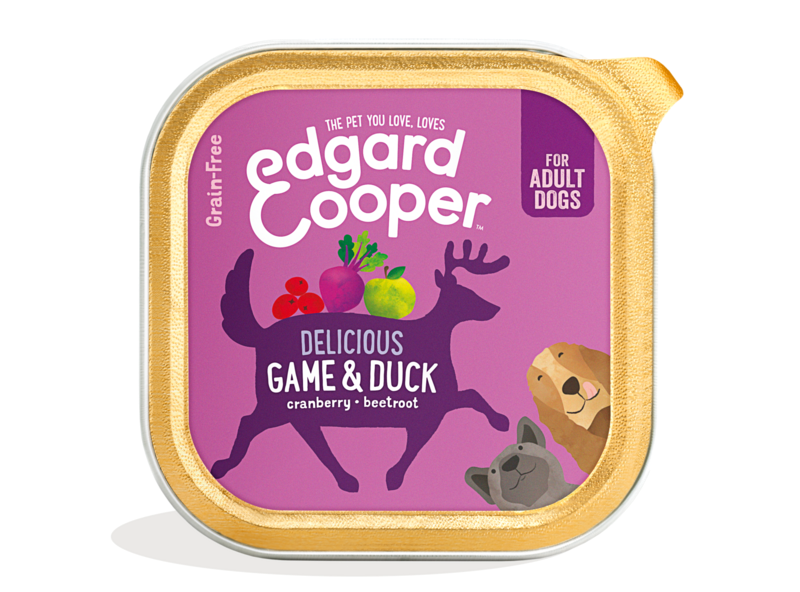 Edgard & Cooper Dog Adult Game & Duck, Cranberry, Beetroot